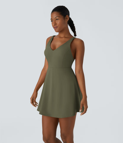 2-Piece Pocket Dance Active Dress