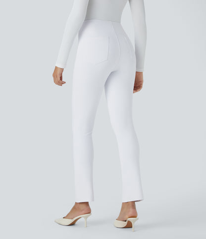 High Waisted Pocket Tapered Work Pants