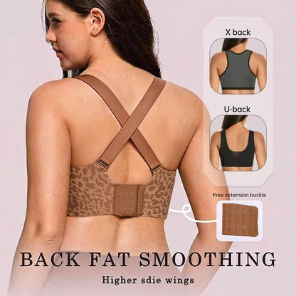 💝LAST DAY SALE 49% OFF💝Super Firming Leopard Print Jelly Bra | Women Wirefree Bras 👍No More Sagging Breasts