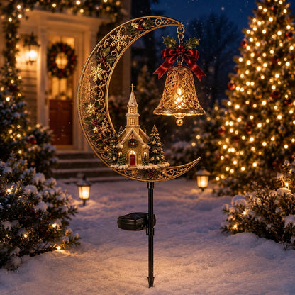 🔥50% OFF– Solar garden light “Christmas Moon”“ 🎄✨