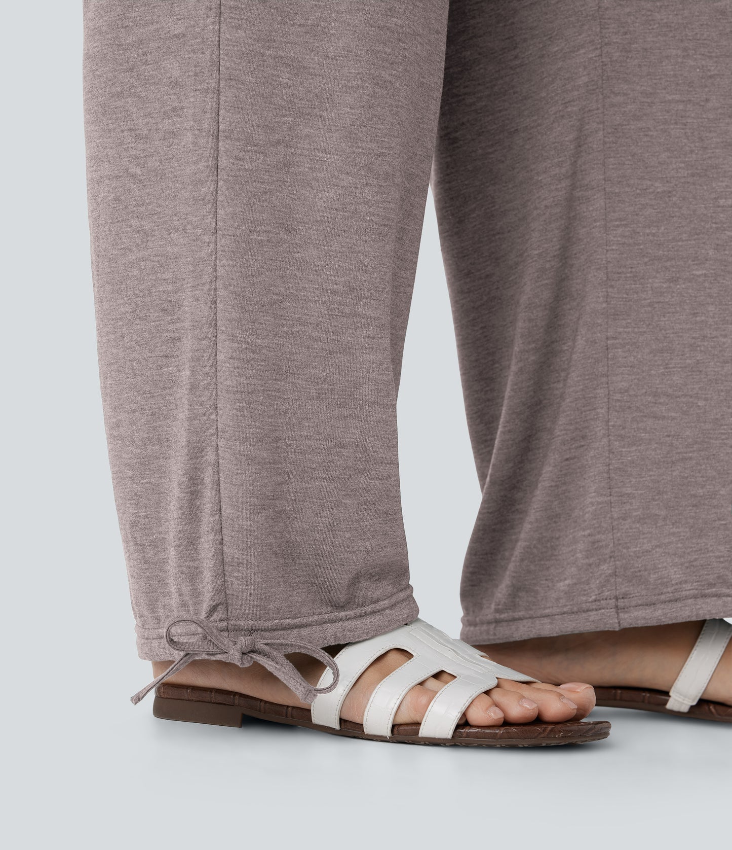 High Waisted Pocket Drawstring Casual Joggers