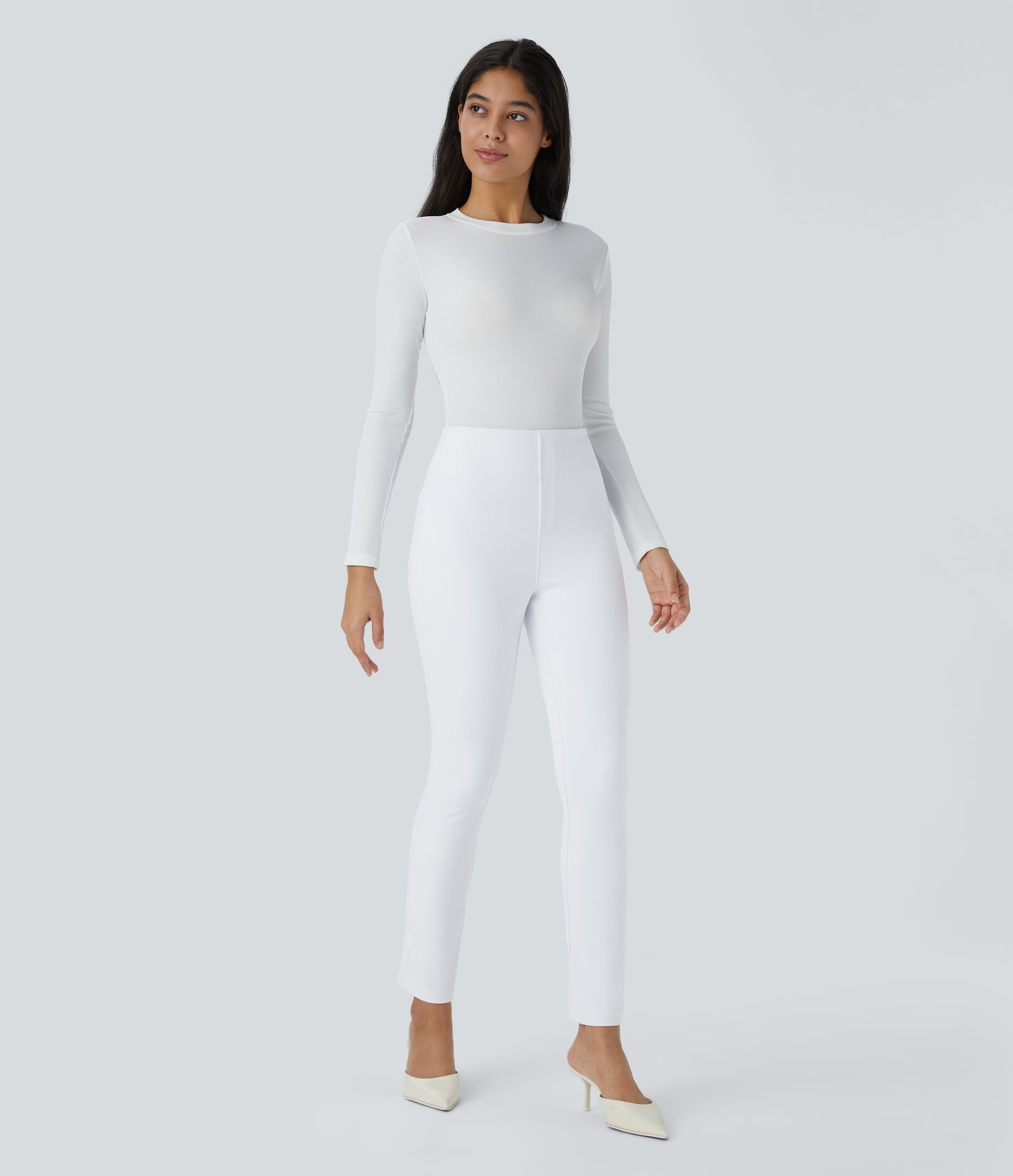 High Waisted Pocket Tapered Work Pants