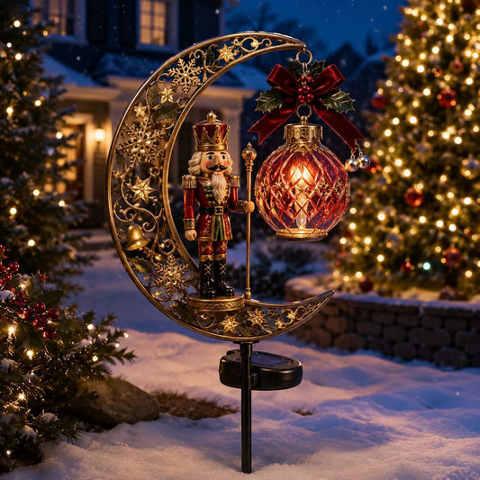 🔥50% OFF– Solar garden light “Christmas Moon”“ 🎄✨