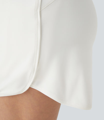 Everyday High Waisted Side Pocket 2-in-1 Micro Mini Golf Skirt-Clarity