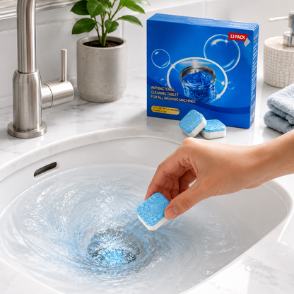 💥Drain Cleaning Tablets 12 Pack For Sinks, Showers & Washing Machines