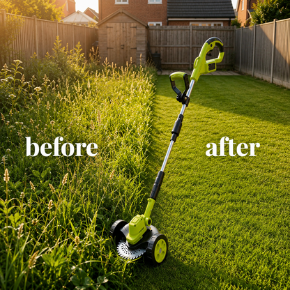 🔥💪Effortlessly Mow Your Lawn 🌿21V 3-in-1 Cordless Trimmer Edger Mini Mower (Batteries Included)