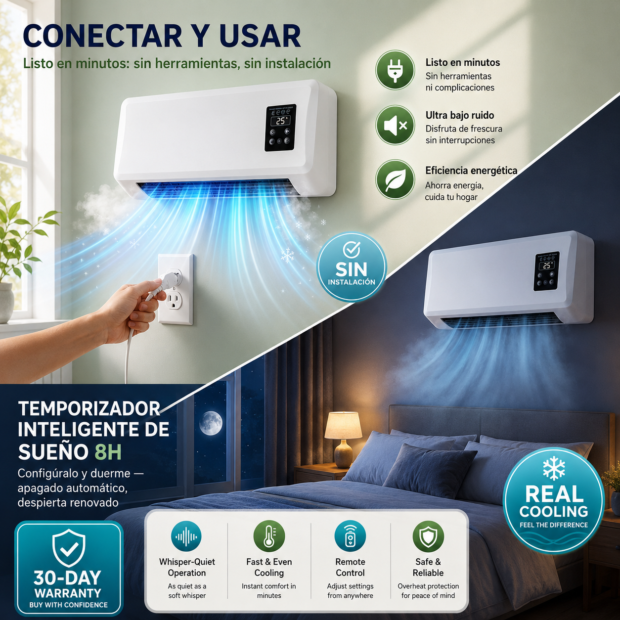 The First Ductless Portable AC Powered by Real Refrigerator Technology.