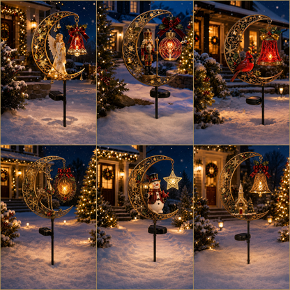 🔥50% OFF– Solar garden light “Christmas Moon”“ 🎄✨