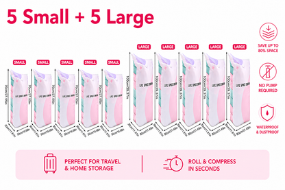 🛩️Last day promotion/ 📦 Large-Capacity Vacuum Bags – No Pump Needed! 💨✨