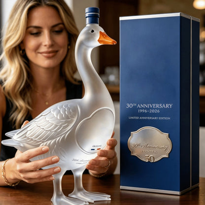 🦢 The 30th Anniversary  Goose 3D Sculpted Vodka Bottle