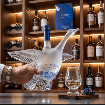 🦢 The 30th Anniversary  Goose 3D Sculpted Vodka Bottle