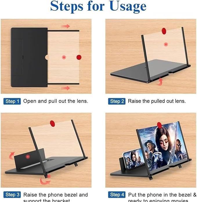 🥳2026 HOT SALE🥳💞50K+ SOLD!💥👓❤️ Ease Eye Strain, Make Screen “Bigger” | HD Phone Magnifier for Easier Viewing🎬✨