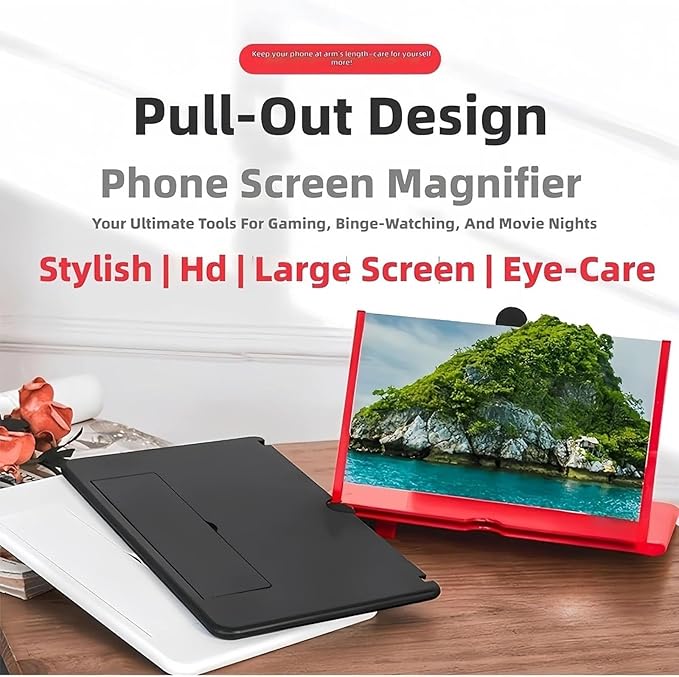 🥳2026 HOT SALE🥳💞50K+ SOLD!💥👓❤️ Ease Eye Strain, Make Screen “Bigger” | HD Phone Magnifier for Easier Viewing🎬✨