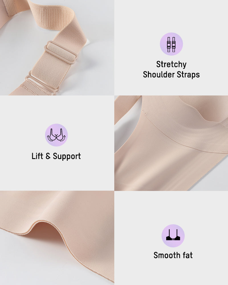Invisible Wide-Band Wireless Support Bra