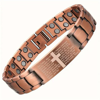 🔥🔥2026 Newest 99.99% Copper magnetic bracelet--Relieve fatigue and promote blood circulation