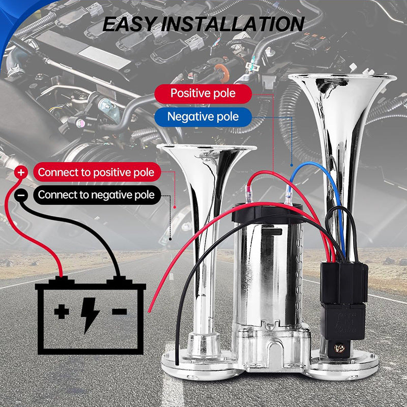⏰Last Day 60% OFF--600DB Dual-Tone Metal Car Horn⚡⚡