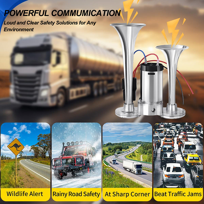 ⏰Last Day 60% OFF--600DB Dual-Tone Metal Car Horn⚡⚡
