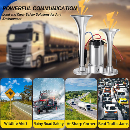 ⏰Last Day 60% OFF--600DB Dual-Tone Metal Car Horn⚡⚡