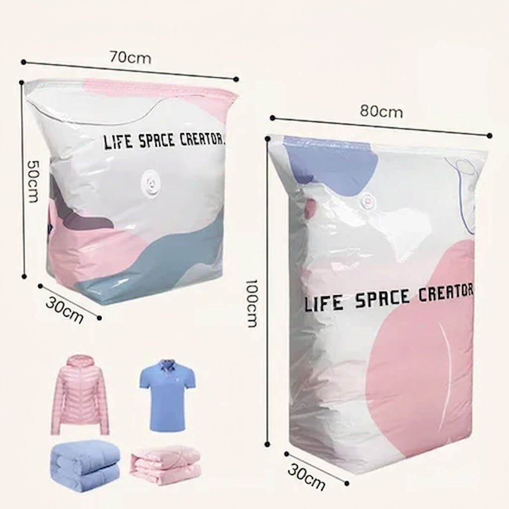 🛩️Last day promotion/ 📦 Large-Capacity Vacuum Bags – No Pump Needed! 💨✨