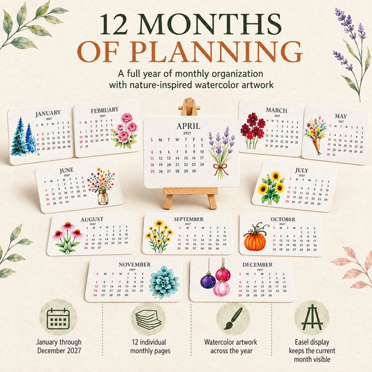 ✨🏆Early Holiday Sale 49% OFF🌱Eco-Friendly Plantable “Timeless” Seed Calendar 2027