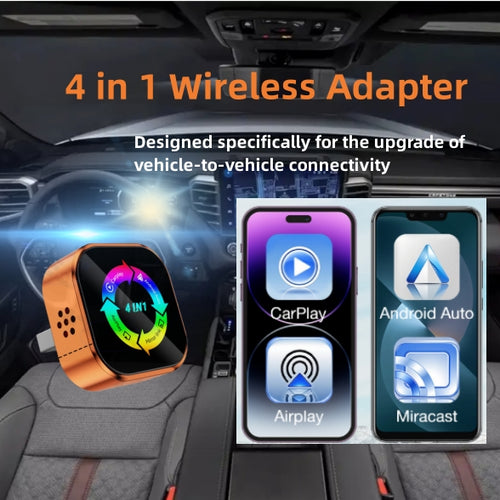 Rainmond Mini Cube 3.0 Wireless CarPlay/Android Auto Adapter