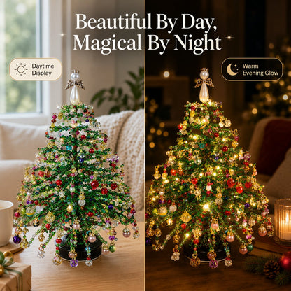 🎄DIY Beaded Christmas Tree Kit – 🎅Create Your Own Sparkling Holiday Decoration