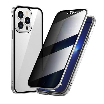 ✨ LAST DAY SALE 50% OFF ✨Magnetic iPhone case with privacy glass and metal frame