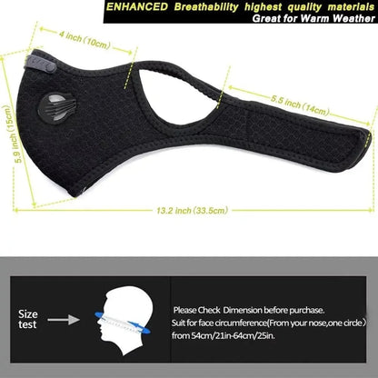 🔥LAST DAY 50% OFF - Reusable Carbon Filter Dust Mask – Built for Active Lifestyles
