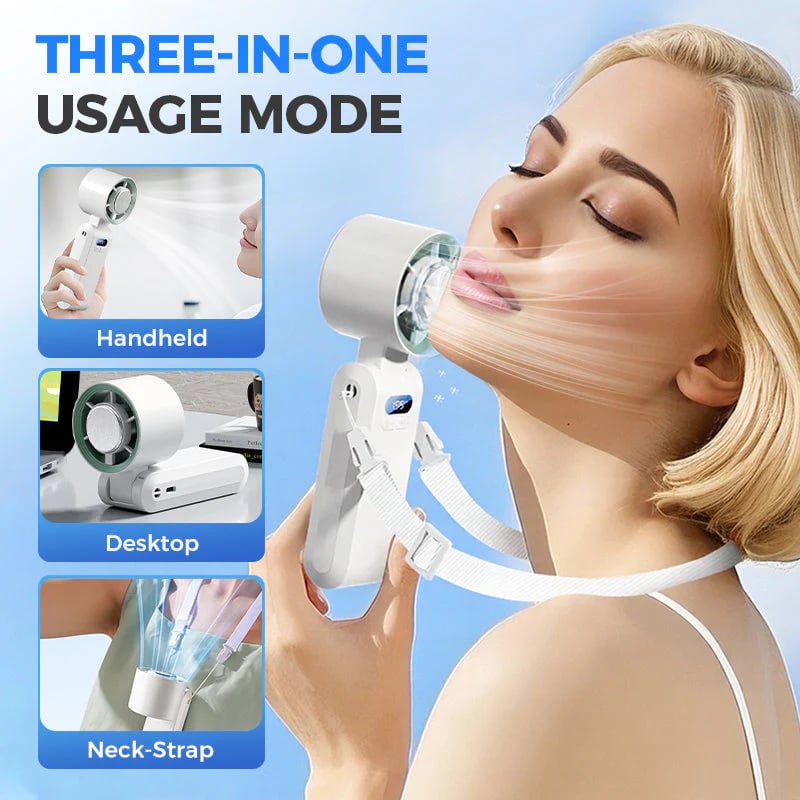 🔥Ends Today: 70% OFF! 🔥2026 Flagship 5-in-1 Foldable Handheld Cooling Fan