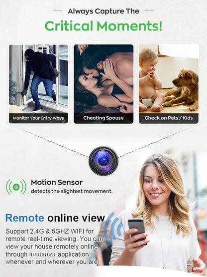 🥳2026 HOT SALE🥳📸Mini WIFI Camera 1080P HD - Night Vision Included