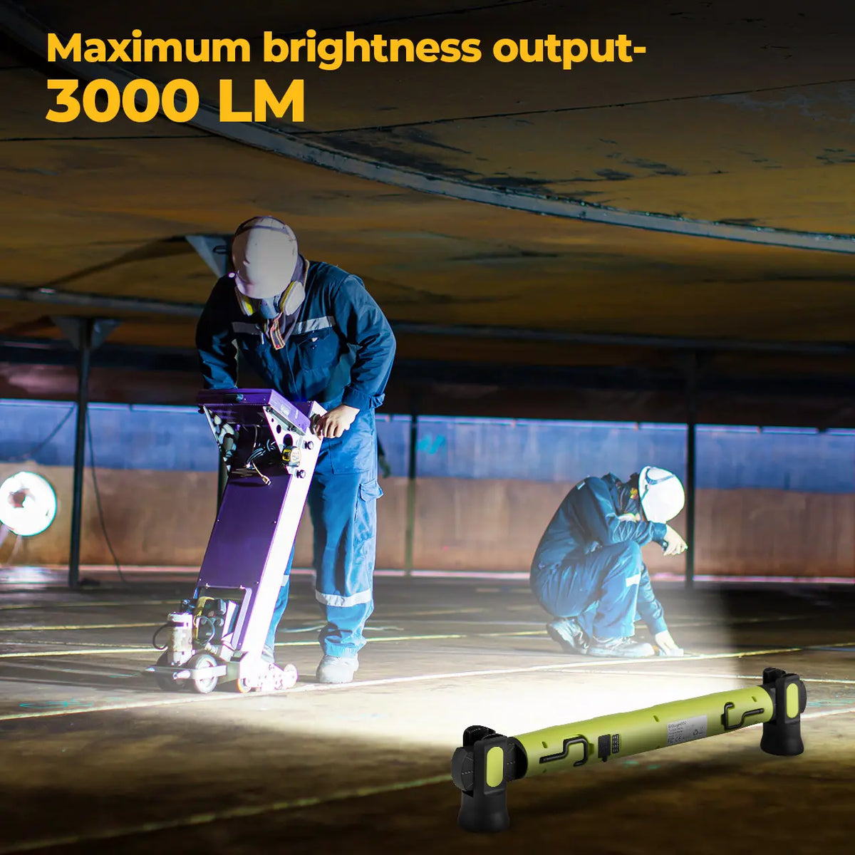 🛠️ 3000LM Cordless Under Hood Work Light Bar for Car Repair & Garage Use