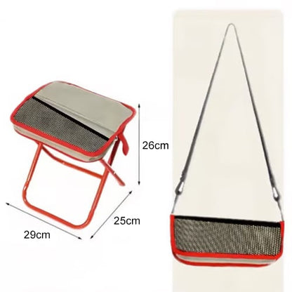 HOT SALE🔥 Portable Stool for Mountaineering and Hiking, Foldable Stool with Carrying Bag