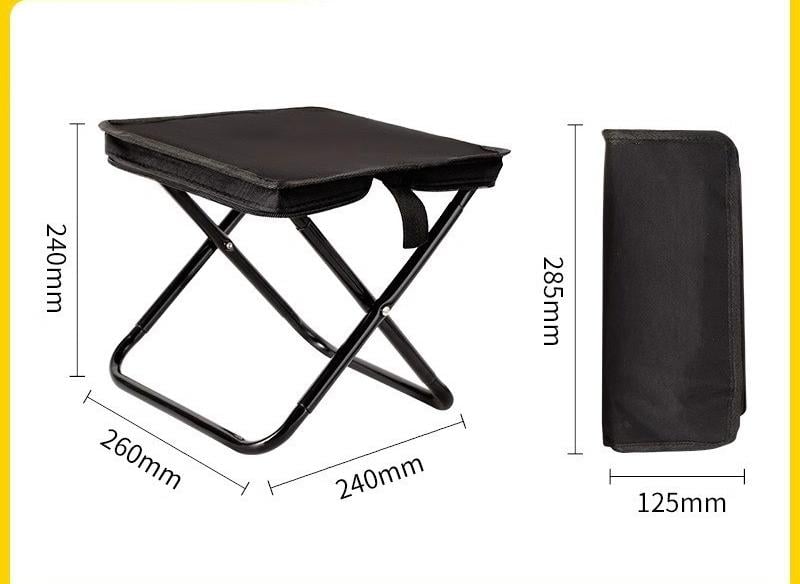 HOT SALE🔥 Portable Stool for Mountaineering and Hiking, Foldable Stool with Carrying Bag