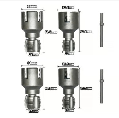 1/2'' and 3/4'' Water pipe internal and external integrated threader