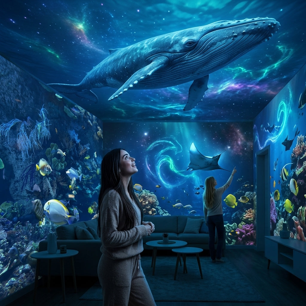Immersive 5D ocean room projection