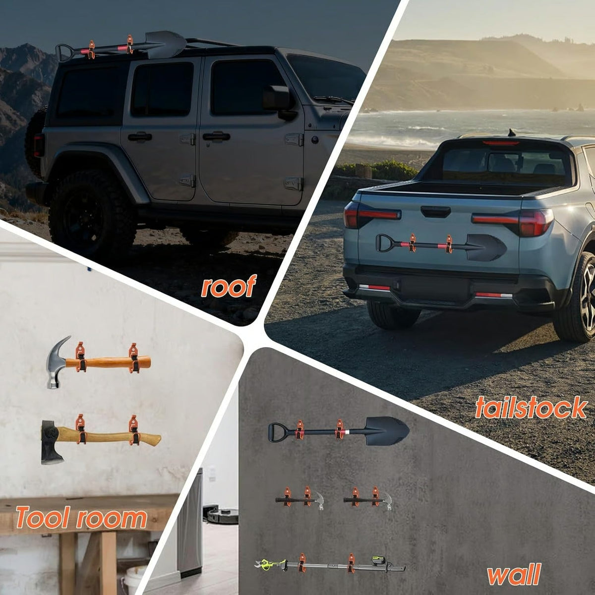 🔥 Last Day 50% OFF 🛻Heavy Duty Zinc Alloy Shovel Mount