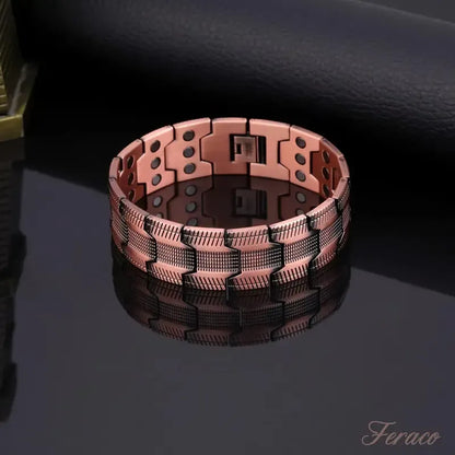 🔥🔥2026 Newest 99.99% Copper magnetic bracelet--Relieve fatigue and promote blood circulation