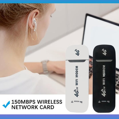 🎉 LAST DAY SALE – 60% OFF! 🔥 4G LTE USB WiFi Router – 150Mbps, 10-User Hotspot, Global SIM Unlocked & Plug-and-Play ⚡