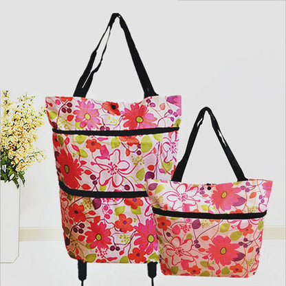 🏆75K+ Sold 🔥2-in-1 Foldable Shopping Cart